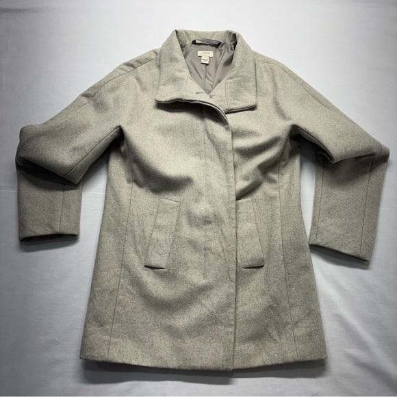 J.Crew Wool-Blend Coat, Size 10, GUC - Picture 5 of 14